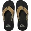 imageQuiksilver Mens Monkey Abyss ThreePoint SandalGreenBlackBrown