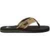 imageQuiksilver Mens Monkey Abyss ThreePoint SandalGreenBlackBrown