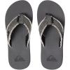imageQuiksilver Mens Monkey Abyss ThreePoint SandalGrey Grey Black Grey Xsks