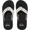 imageQuiksilver Mens Monkey Abyss ThreePoint SandalWhite Black Blue
