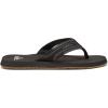 imageQuiksilver Mens Monkey Wrench 3 Point Flip Flop Athletic SandalBlackBrown