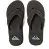 imageQuiksilver Mens Monkey Wrench 3 Point Flip Flop Athletic SandalBlackBrown
