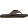 imageQuiksilver Mens Monkey Wrench 3 Point Flip Flop Athletic SandalBrownBlackBrown