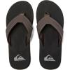 imageQuiksilver Mens Monkey Wrench 3 Point Flip Flop Athletic SandalBrownBlackBrown