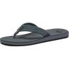 imageQuiksilver Mens Carver Suede 3 Point Flip Flop Athletic SandalGreyGreyBlack