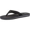 imageQuiksilver Mens Carver Suede 3 Point Flip Flop Athletic SandalSolid Black
