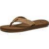 imageQuiksilver Mens Carver Suede 3 Point Flip Flop Athletic SandalTanSolid