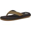 imageQuiksilver Youth Monkey Wrench Flip Flop Sandal Little KidBig KidTan  Solid