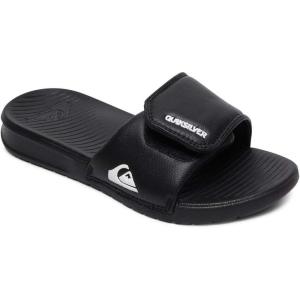 imageQuiksilver Boys Bright Coast Adjust Youth FlipFlop Slide SandalWhiteBlack