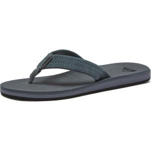 imageQuiksilver Mens Carver Suede 3 Point Flip Flop Athletic SandalGreyGreyBlack