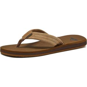 imageQuiksilver Mens Carver Suede 3 Point Flip Flop Athletic SandalTanSolid