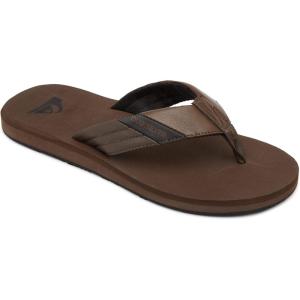 imageQuiksilver Mens Carver Tropics Ii FlipFlopBrownBrownBlack Carver Tropics Ii