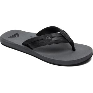 imageQuiksilver Mens Flip Flop SandalsBlackGreyBlack