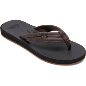 imageQuiksilver Mens Flip Flop SandalsBrown Black Brown