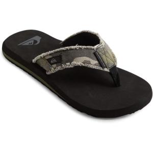 imageQuiksilver Mens Monkey Abyss ThreePoint SandalGreen Green Brown Black Xgck