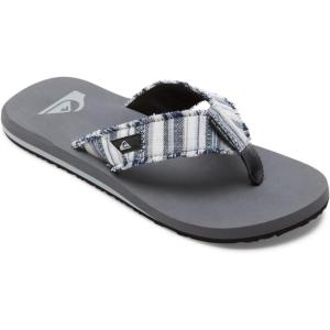 imageQuiksilver Mens Monkey Abyss ThreePoint SandalGrey 5