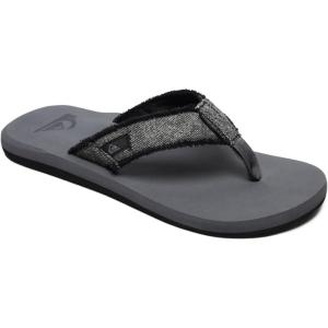 imageQuiksilver Mens Monkey Abyss ThreePoint SandalGrey Grey Black Grey Xsks