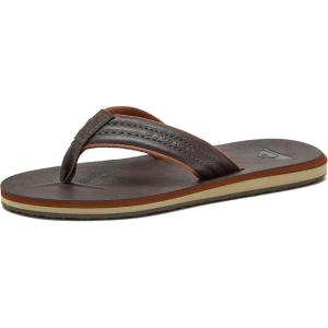 imageQuiksilver Youth Monkey Wrench Flip Flop Sandal Little KidBig KidDemitasse  Solid