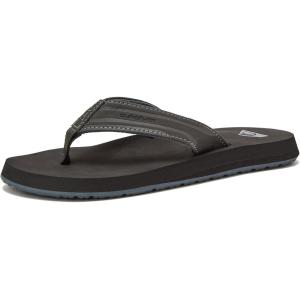 imageQuiksilver Youth Monkey Wrench Flip Flop Sandal Little KidBig KidGreyBlackGrey