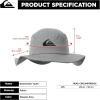 imageQuiksilver Boys Kids Bushmaster Sun Protection Floppy Visor Bucket HatSteeple Gray