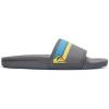 imageQuiksilver Mens Rivi Slide Sandal With Hydrobound ComfortGrey Grey Blue Yellow Xsby
