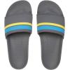 imageQuiksilver Mens Rivi Slide Sandal With Hydrobound ComfortGrey Grey Blue Yellow Xsby