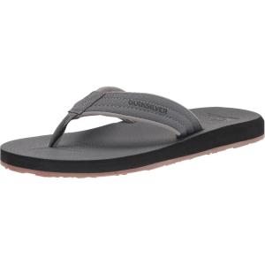 imageQuiksilver Mens Carver Nubuck ThreePoint SandalGreyBlackGrey