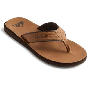 imageQuiksilver Mens Carver Nubuck ThreePoint SandalTan Pattern 1