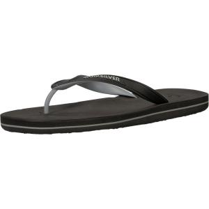 imageQuiksilver Mens Haleiwa FlipFlopsBlackGreyBlac