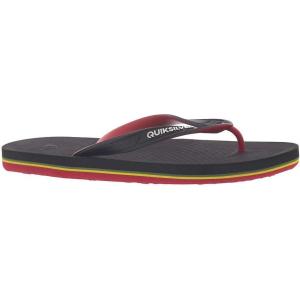 imageQuiksilver Mens Haleiwa FlipFlopsBlackRedGreen