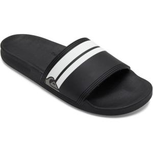 imageQuiksilver Mens Rivi Slide Sandal With Hydrobound ComfortBlack Black Black White Xkkw