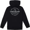 imageQuiksilver Boys FullZip Fleece Hoodie Sweatshirt with Front Pouch PocketBlack Graphic