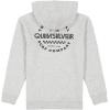 imageQuiksilver Boys FullZip Fleece Hoodie Sweatshirt with Front Pouch PocketGrey Graphic