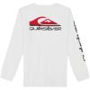 imageQuiksilver Boys Long Sleeve Logo Graphic TShirtWhite Omni