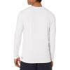imageQuiksilver Mens Standard Solid Streak Ls Long Sleeve Rashguard Surf TeeWhiteBlack