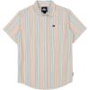 imageQuiksilver Boys Apero Classic Woven Short Sleeve Shirt Button Down Top Stylish ampamp ComfortableLight Peach Stripe