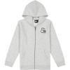 imageQuiksilver Boys FullZip Fleece Hoodie Sweatshirt with Front Pouch PocketGrey Graphic