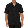 imageQuiksilver Mens Tahiti Palms 4 Button Up Floral Collared ShirtBlack