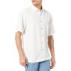 imageQuiksilver Mens Tahiti Palms 4 Button Up Floral Collared ShirtWhite