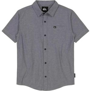 imageQuiksilver Boys Apero Classic Woven Short Sleeve Shirt Button Down Top Stylish ampamp ComfortableVintage Indigo Oxford