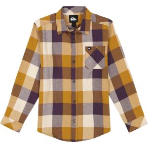 imageQuiksilver Boys Long Sleeve Button Down Flannel ShirtBone Brown