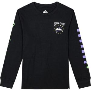 imageQuiksilver Boys Long Sleeve Logo Graphic TShirtBlack Cosmic