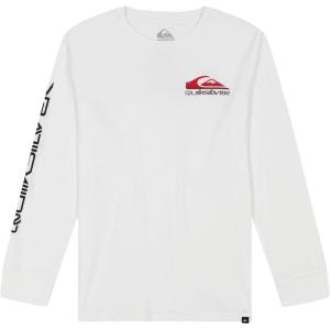 imageQuiksilver Boys Long Sleeve Logo Graphic TShirtWhite Omni