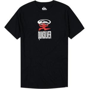imageQuiksilver Boys Short Sleeve Logo Graphic TShirtBlack Stand