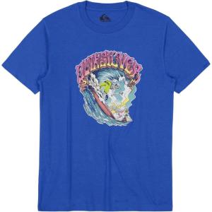 imageQuiksilver Boys Short Sleeve Logo Graphic TShirtBlue Times Up