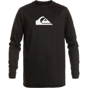 imageQuiksilver Mens Standard Solid Streak Ls Long Sleeve Rashguard Surf TeeBlack