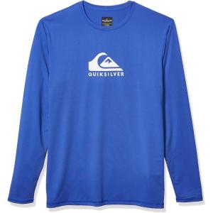 imageQuiksilver Mens Standard Solid Streak Ls Long Sleeve Rashguard Surf TeeDazzling Blue