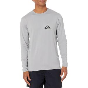 imageQuiksilver Mens Standard Solid Streak Ls Long Sleeve Rashguard Surf TeeSleet