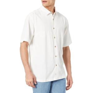 imageQuiksilver Mens Tahiti Palms 4 Button Up Floral Collared ShirtWhite