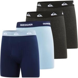 imageQuiksilver Mens Underwear 4 Pack Boxers for Men Supersoft Brushed Polyester Mens Boxer BriefsAssortment 6